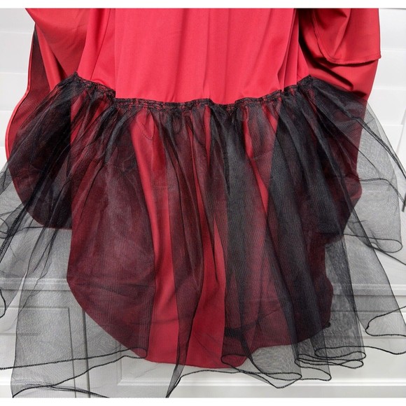 Say Yes To The Prom Embroidered Lace A-Line Dress Size 1 Pockets Backless Red - Picture 10 of 16